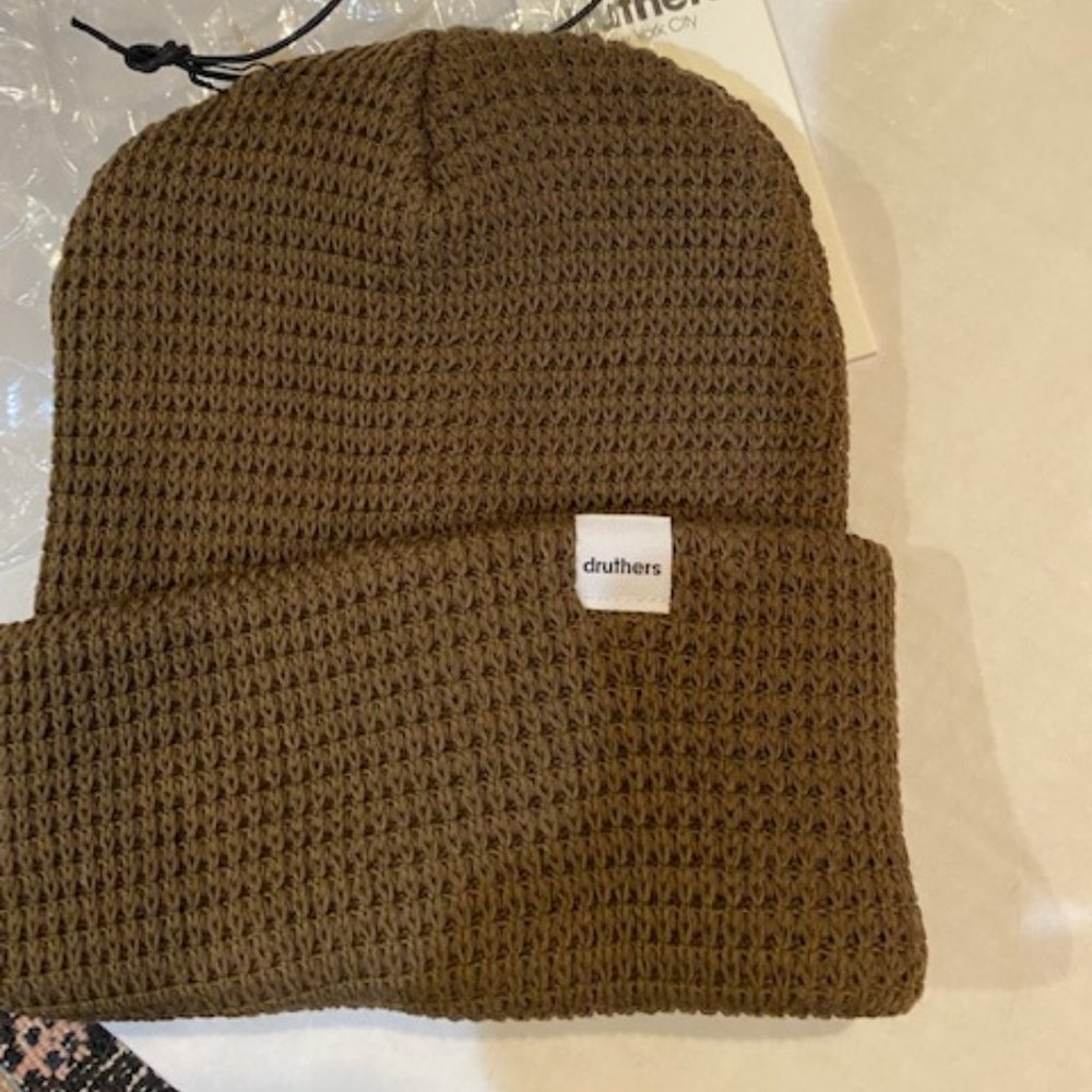 Druthers Organic Cotton Waffle Knit Beanie